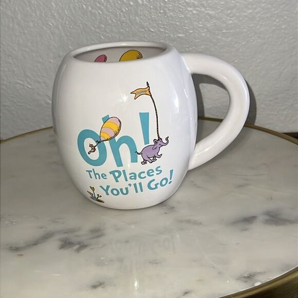 Dr Seuss Mug ‘Oh the places you’ll go’ white 2020 - Picture 1 of 3